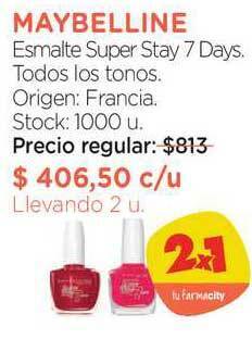 Farmacity Maybelline Esmalte Super Stay 7 Days oferta