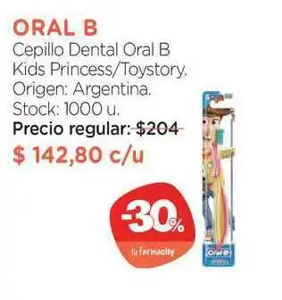 Farmacity Oral B Cepillo Dental Oral B Kids Princess Toystory oferta