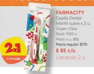 Farmacity Farmacity Cepillo Dental Infantil Suave x 2 U oferta
