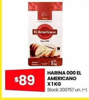 Changomas Harina 000 el americano x 1kg oferta