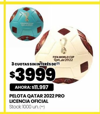 Changomas Pelota qatar 2022 pro licencia oficial oferta