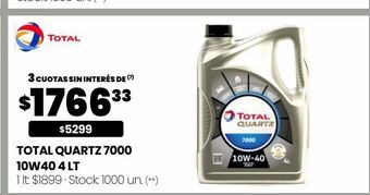 Changomas Total quartz 7000 10w40 4l oferta