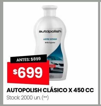 Changomas Autopolish clásico x 450cc oferta