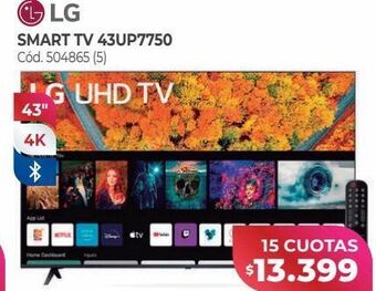 Naldo Lombardi Lg smart tv 43up7750 oferta