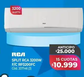 Naldo Lombardi Split rca 3200w f/c rp3200fc oferta