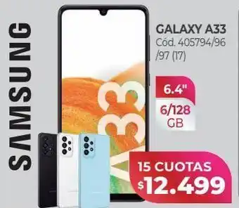 Naldo Lombardi Samsung galaxy a33 oferta