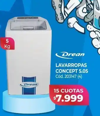 Naldo Lombardi Drean lavarropas concept 5.05 oferta