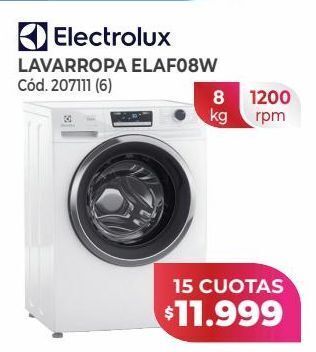 Naldo Lombardi Electrolux lavarropa elaf08w oferta