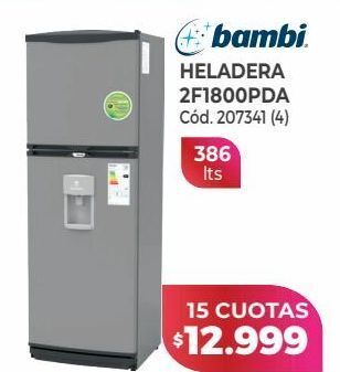 Naldo Lombardi Bambi heladera 2f1800pda oferta