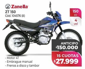 Naldo Lombardi Zanella zt 150 oferta