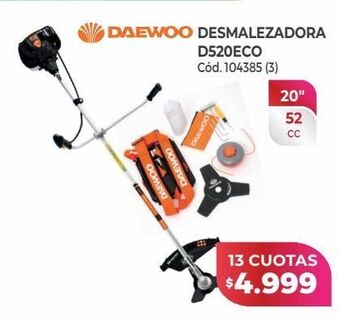 Naldo Lombardi Daewoo desmalezadora d520eco oferta