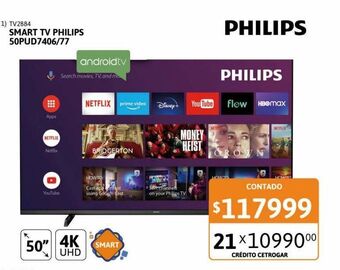 Cetrogar Smart tv philips oferta