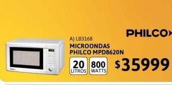 Cetrogar Microondas mpd8620n 20lt philco oferta