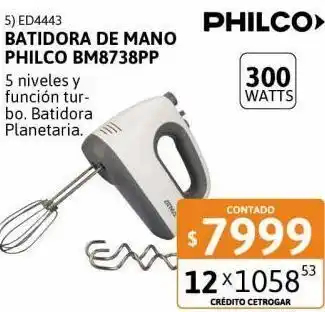 Cetrogar Batidora de mano philco oferta