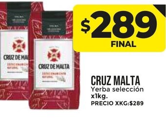 Supermayorista Vital Cruz Malta Yerba selección x 1kg oferta