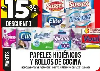 Supermayorista Vital Papeles Higiènicos y Rollos de cocina oferta