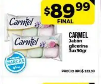Supermayorista Vital Carmel Jabón glicerina 2ux90gr oferta