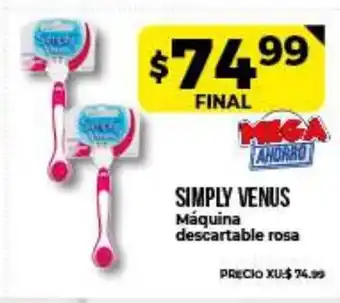 Supermayorista Vital Simply Venus Máquina descartable rosa oferta