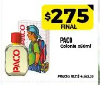 Supermayorista Vital Paco Colonia x 60ml oferta