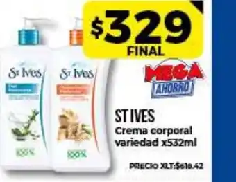 Supermayorista Vital St Ives Crema corporal variedad x 532ml oferta