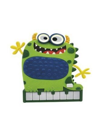 El Mundo del Juguete Piano cartoon monsters verde con luz y sonido ditoys oferta