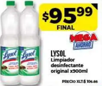 Supermayorista Vital Lysol Limpiador desinfectante original 900ml oferta