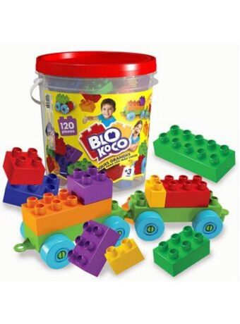 El Mundo del Juguete Blokoco balde 120 piezas oferta