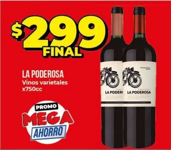 Supermayorista Vital La Poderosa Vinos varietales x 750cc oferta