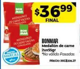 Supermayorista Vital Bonmar Medallón de carne 2ux55gr oferta