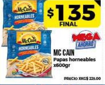 Supermayorista Vital MC Cain Papas horneables x600gr oferta