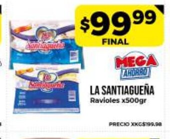 Supermayorista Vital La Santiagueña ravioles x500gr oferta