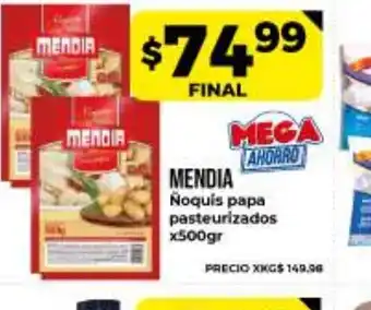 Supermayorista Vital Mendia ñoquis papa pasteurizados x500gr oferta