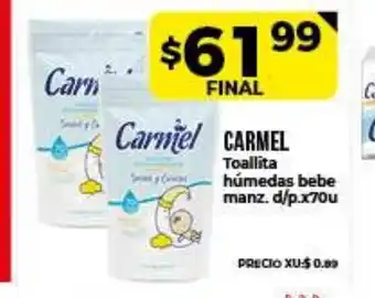 Supermayorista Vital Carmel húmedas bebe oferta