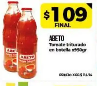 Supermayorista Vital Abeta Tomate triturado en botella x 950gr oferta