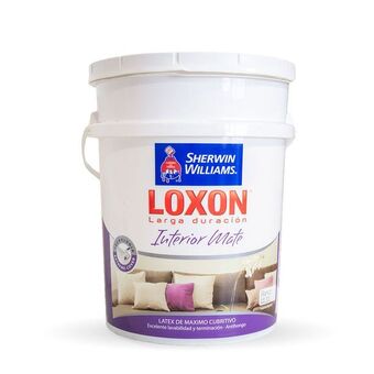 Prestigio Sherwin williams látex interior loxon larga duracion mate 20 lts. oferta