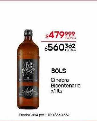 Nini Mayorista Bols ginebra bicentenario oferta