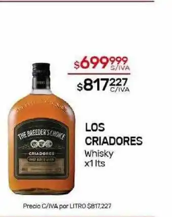 Nini Mayorista Criadores whisky oferta