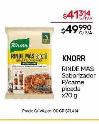 Nini Mayorista Knorr rinde mas saborizador p-carne picada oferta