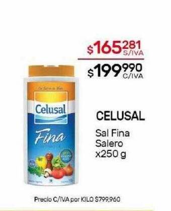 Nini Mayorista Celusal sal fina salero oferta
