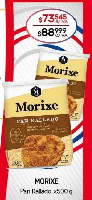 Nini Mayorista Morixe pan rallado oferta