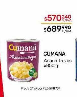 Nini Mayorista Cumana ananá trozos oferta