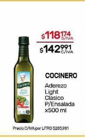 Nini Mayorista Cocinero aderezo light clasico p-ensalada oferta