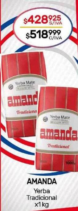 Nini Mayorista Amanda yerba tradicional oferta