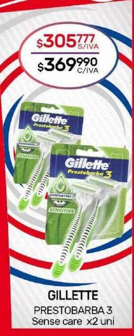 Nini Mayorista Gillette prestobarba 3 sense care oferta