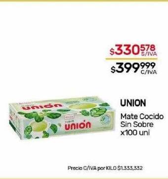 Nini Mayorista Union mate cocido sin sobre oferta