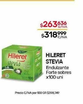 Nini Mayorista Hileret stevia endulzante forte sobres oferta