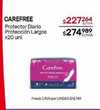 Nini Mayorista Carefree protector diario protección largos oferta