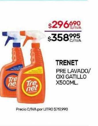 Nini Mayorista Trenet pre lavado oxi gatillo oferta