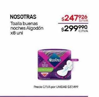 Nini Mayorista Nosotras toallas buenas noches algodón oferta