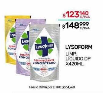 Nini Mayorista Lysoform limp liquido dp oferta